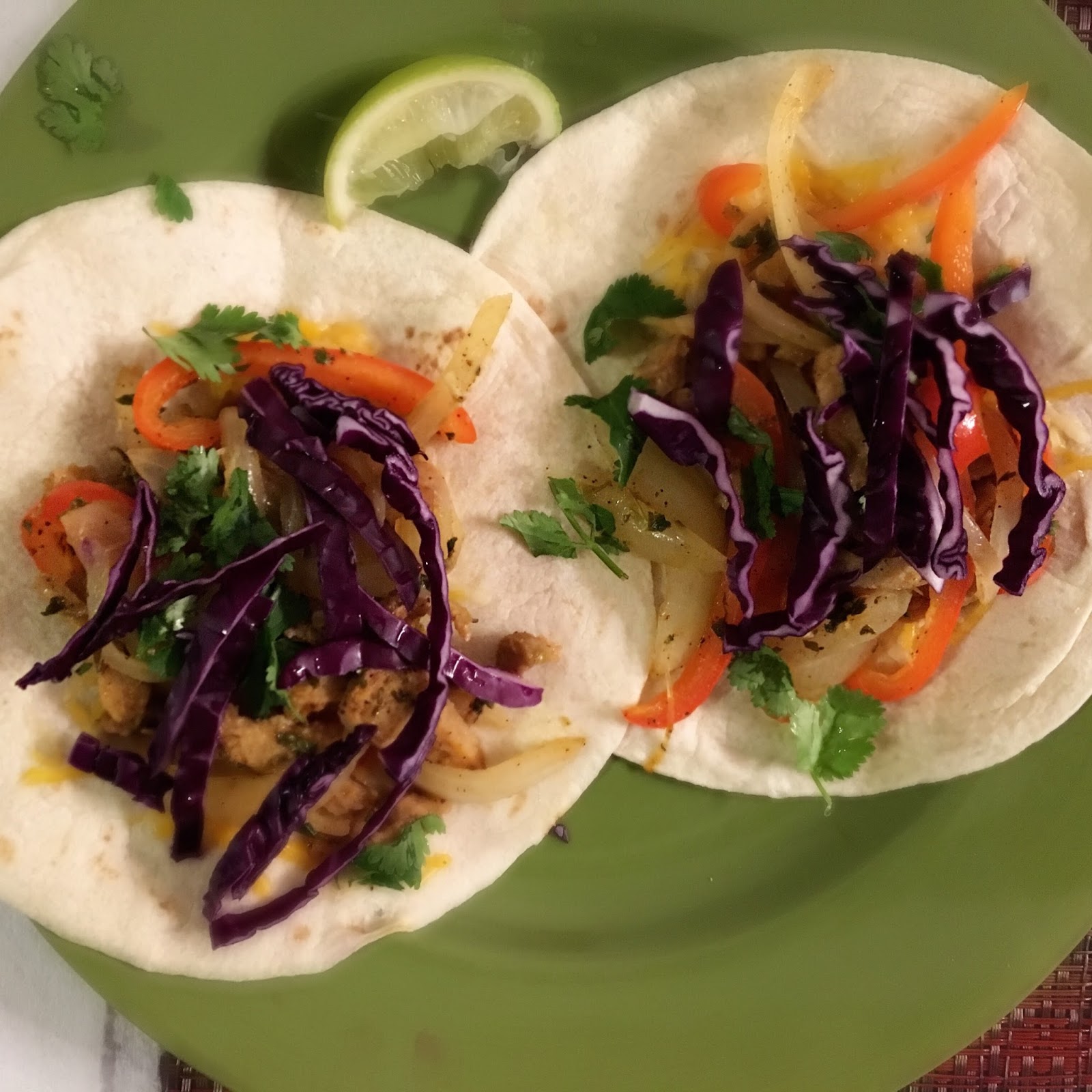 A Hoppy Medium Spicy Seitan Tacos
