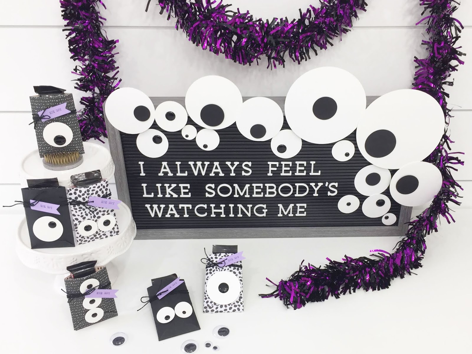 Aly Dosdall googly eye halloween party ideas