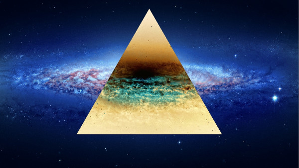 Triangle dans l'espace - Fond d'Écran en Full HD