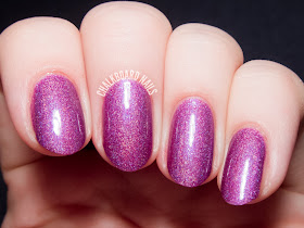 Girly Bits Ho Ho Hope via @chalkboardnails