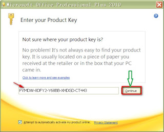 Microsoft Office 2010 Produktschlüssel Crack-Seriennummer