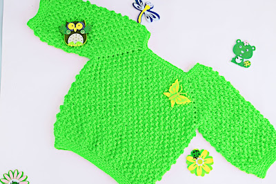 3-Crochet Imagen Jarsey de nina a crochet muy rapido y sencillo por Majovel Crochet