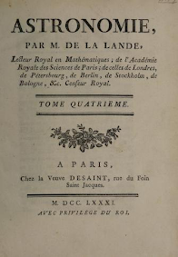 Rare Book : Astronomie parJoseph Jérôme Le Français de Lalande, 1732-1807