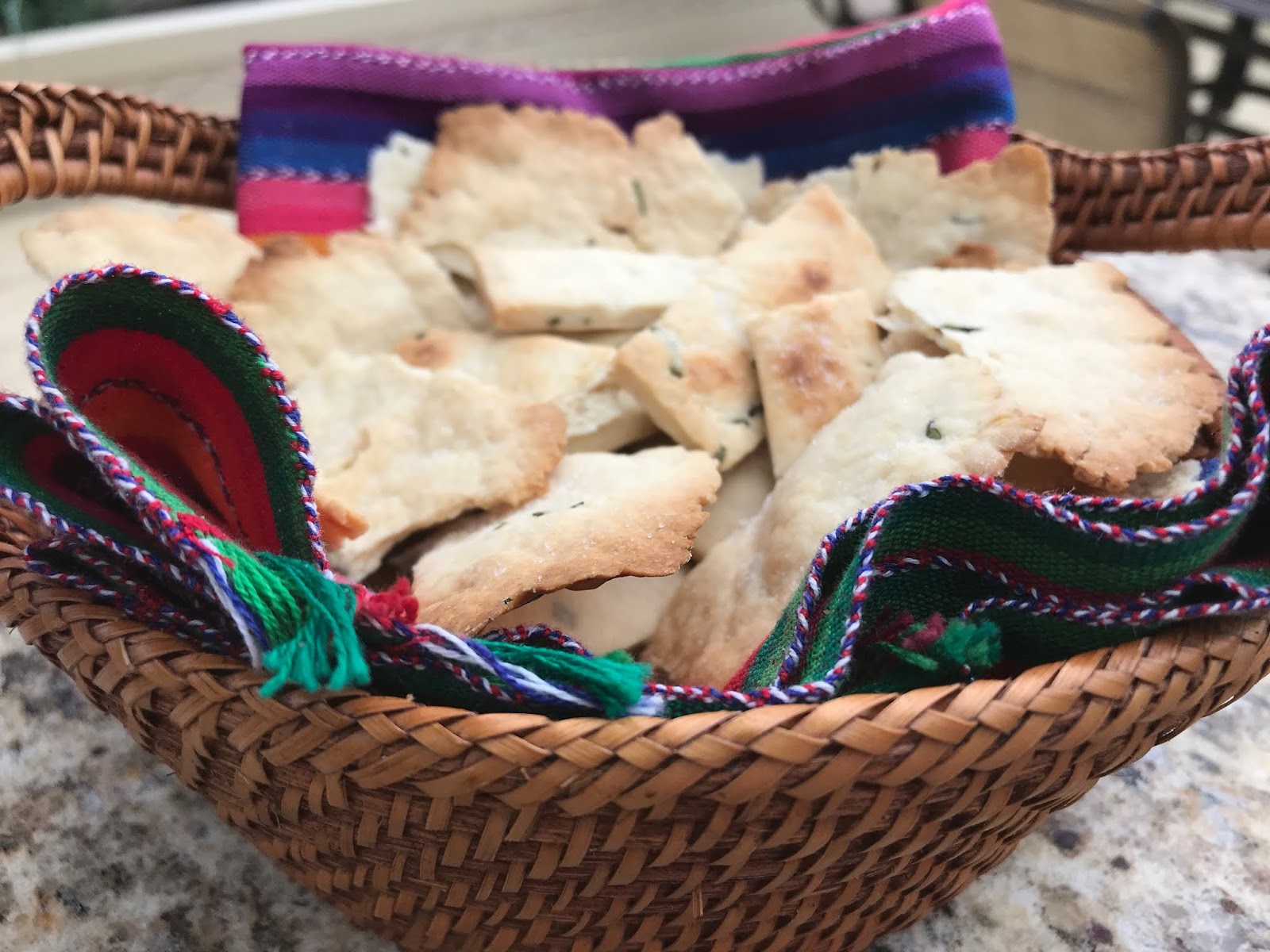 Rosemary Flatbread Crackers