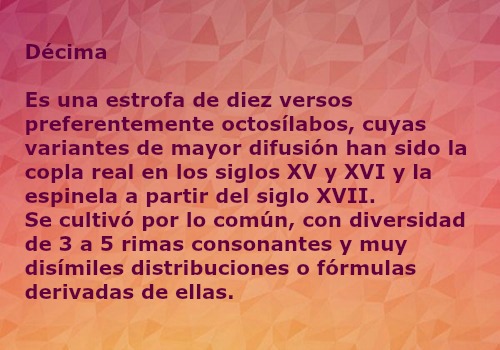 Que Es La Decima Que Es La Decima