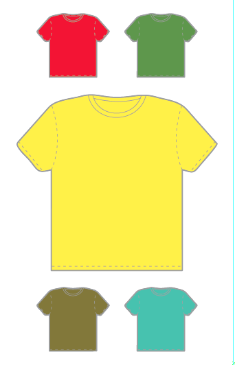 Template Kaos Vektor ~ @rie fabian