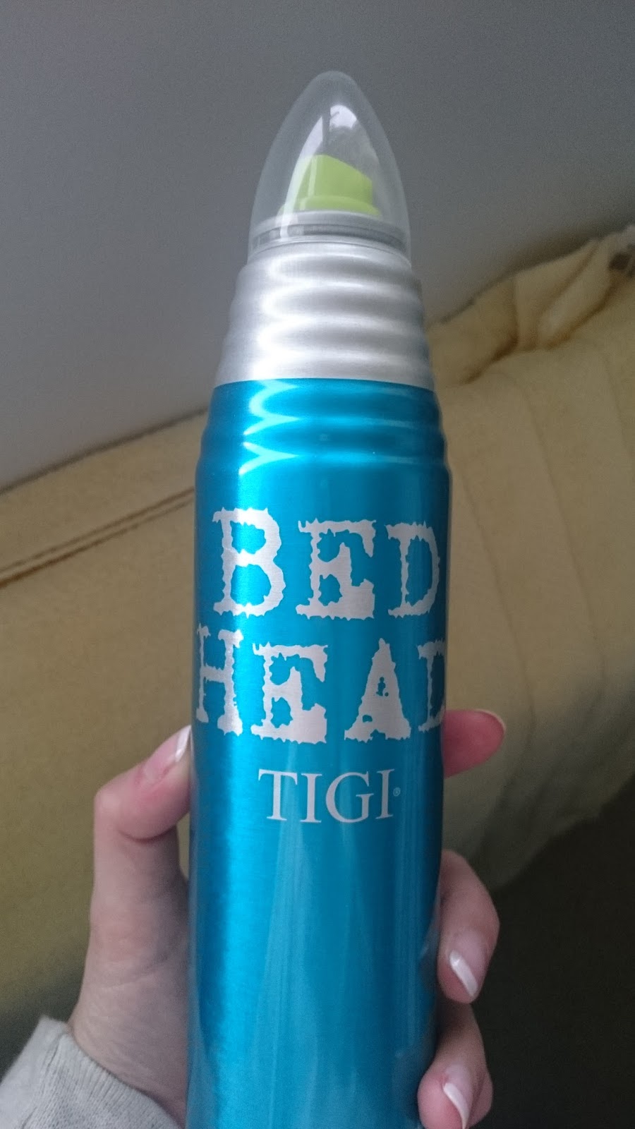 bed head hairspray pink bottle