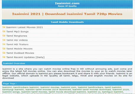 Isaimini 2021 tamil movies