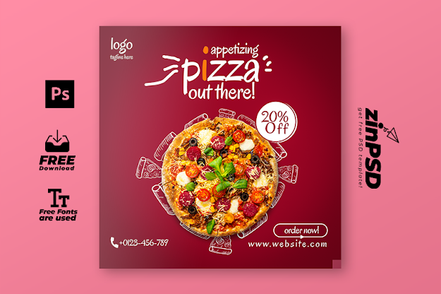 Download Pizza Offers Social Media Post Ads Design Template Psd Free Download 14 PSD Mockup Templates