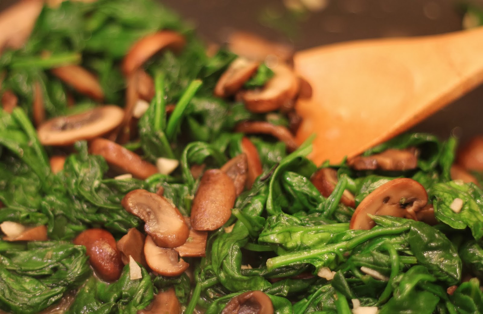 My So-Called (Mommy) Life: Sautéed Spinach & Mushrooms