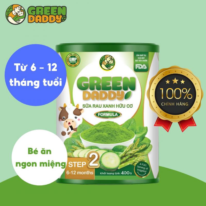 Green Daddy Sữa Rau Xanh Hữu Cơ Formula Step 2 (400g)