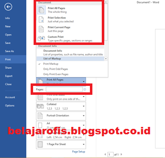 Cara Mudah Mencetak Dokumen Pada Microsoft Word 2013