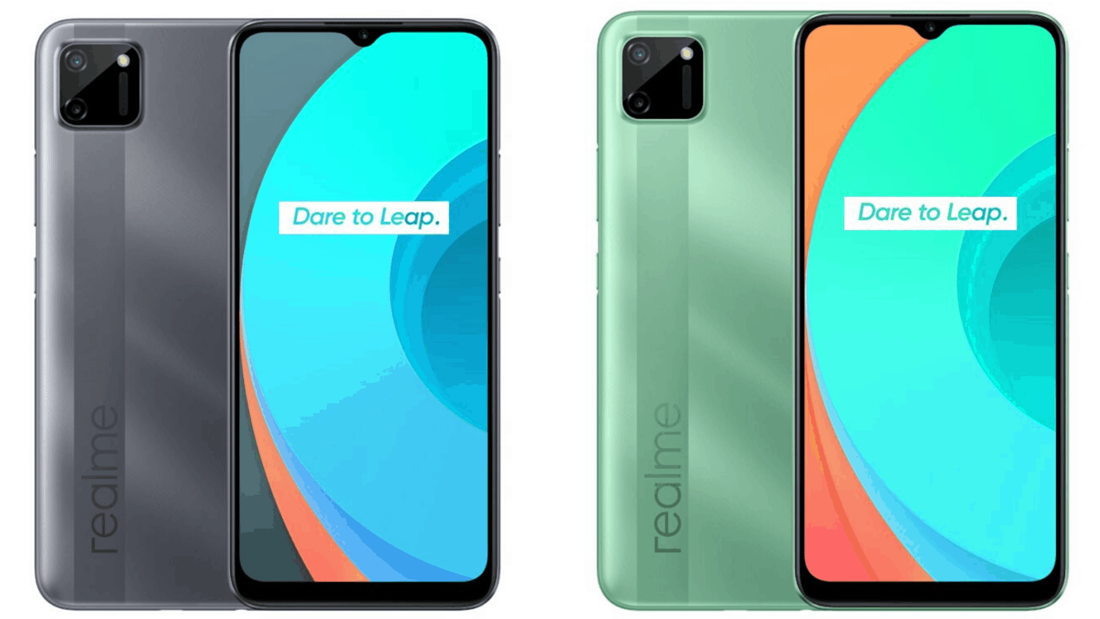 Desain Realme C11 Realme C11 memiliki desain bodi belakang baru yang disebut "Geometric Design". Dengan permukaan yang dibuat bertekstur seperti relame C2, tetapi desain kameranya sudah sangat berbeda.