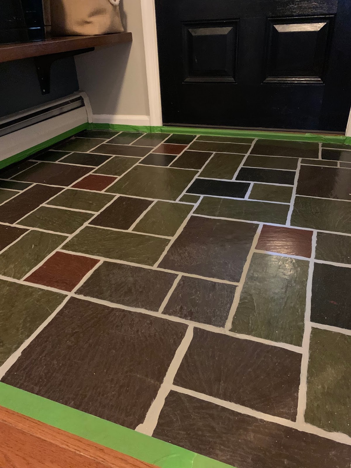 meg & the martin men Painting Tile to Look Like Slate