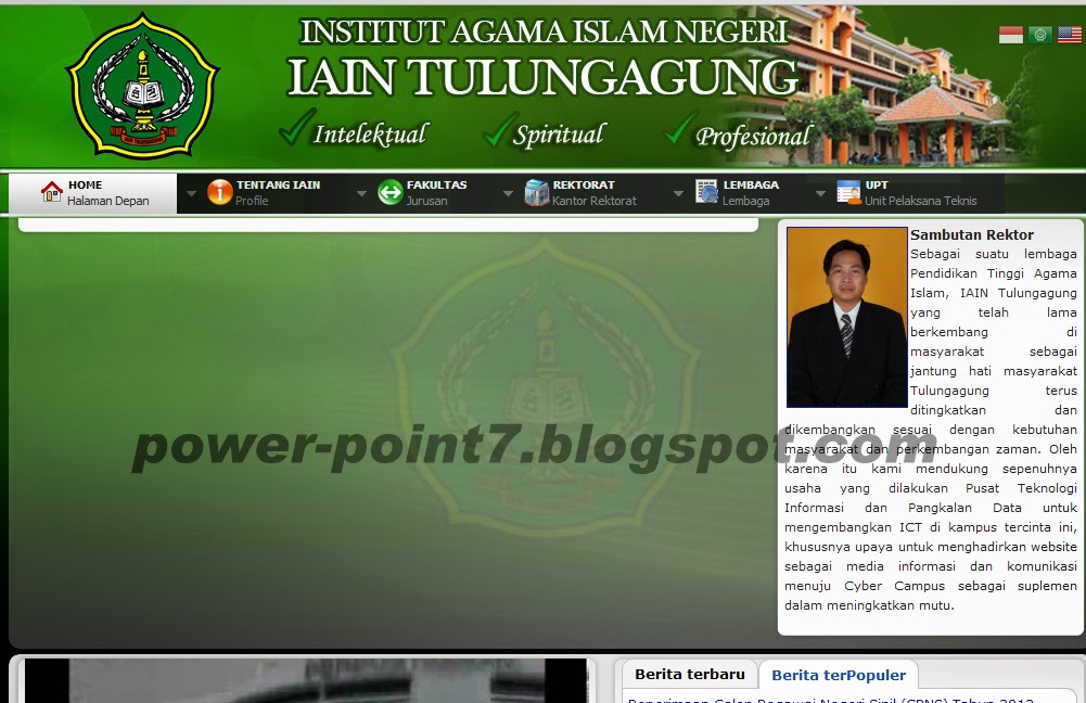 Cara melihat KHS/KRS/IRS Siakad IAIN Tulungagung versi 1