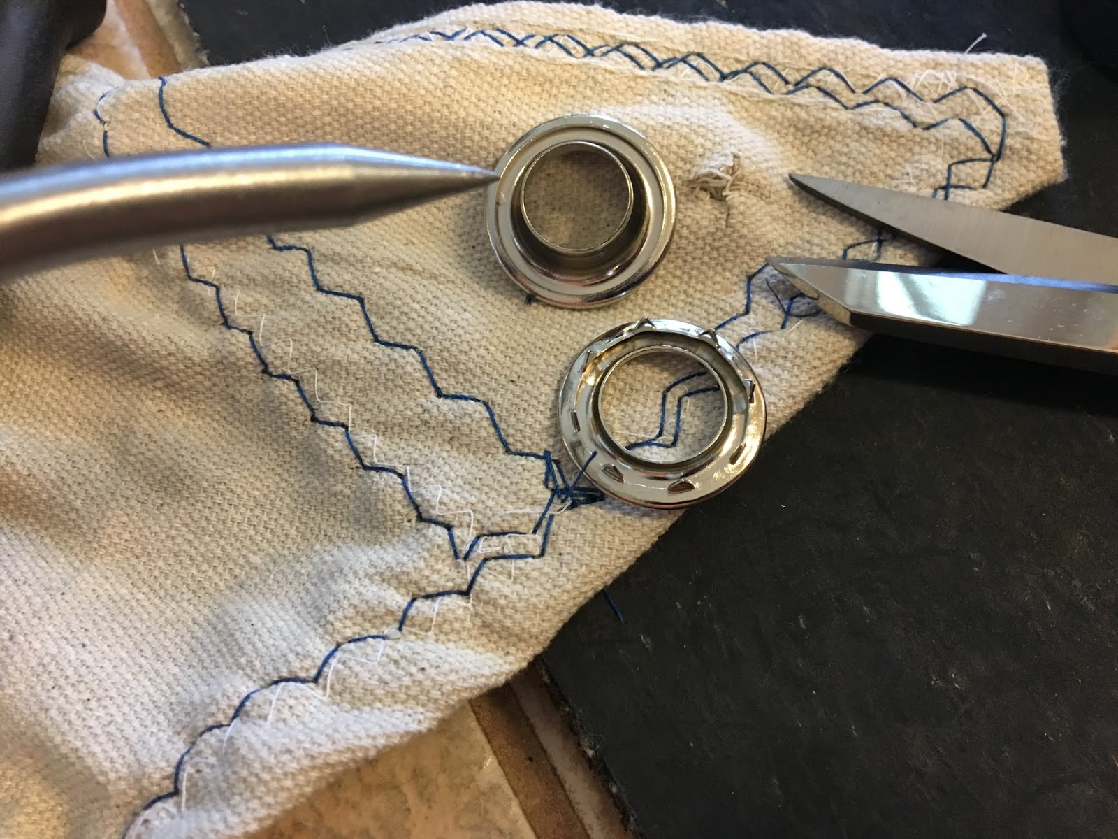 Small Boat Restoration Spur Grommet Installation