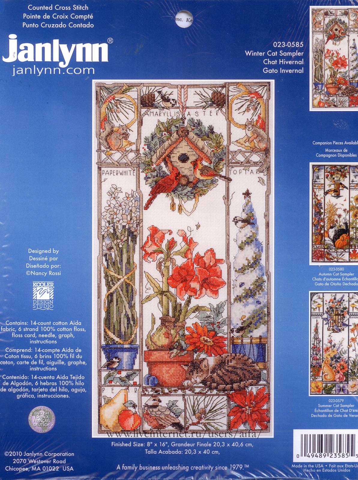 Вышивалка 0230585 "Winter Cat Sampler" Janlynn