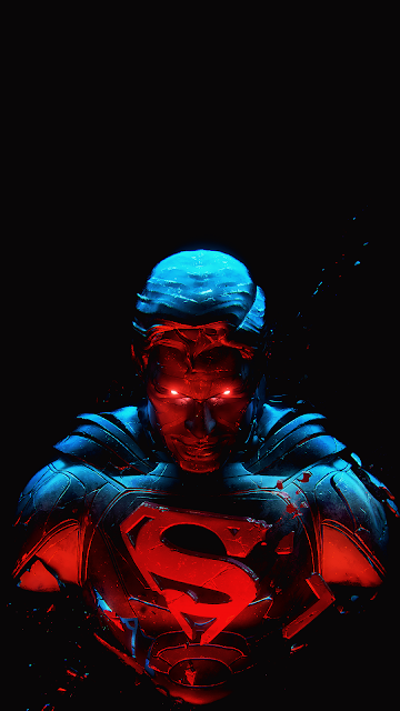 superman wallpaper amoled for phone in 1080 x 1920 pixels