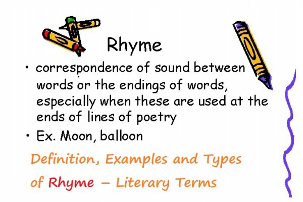 Definition, Examples and Types of Rhyme – Literary Terms