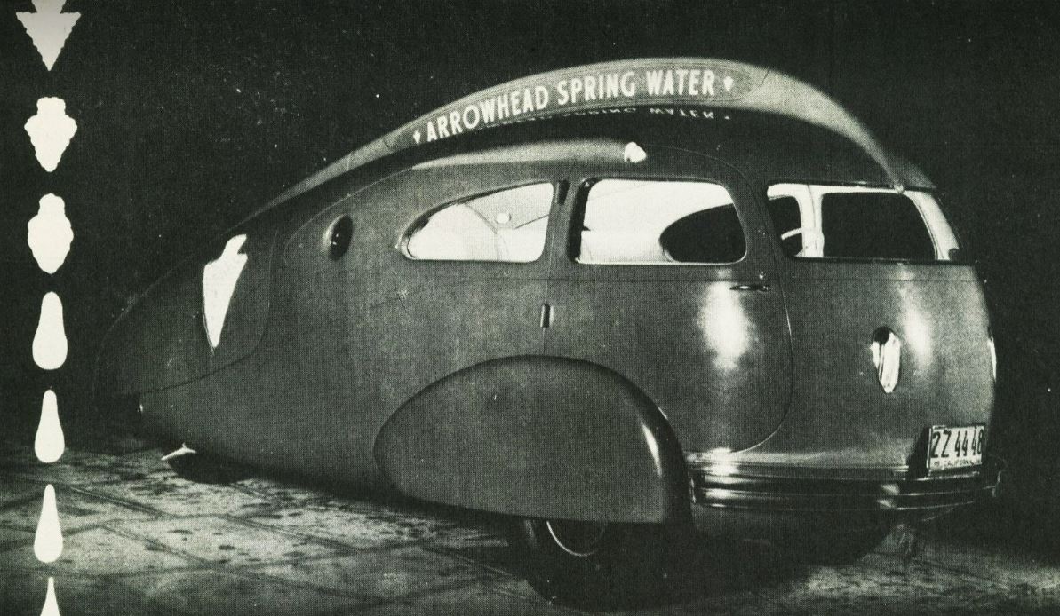 Just A Car Guy the Arrowhead Teardrop car, designed by Wellington
