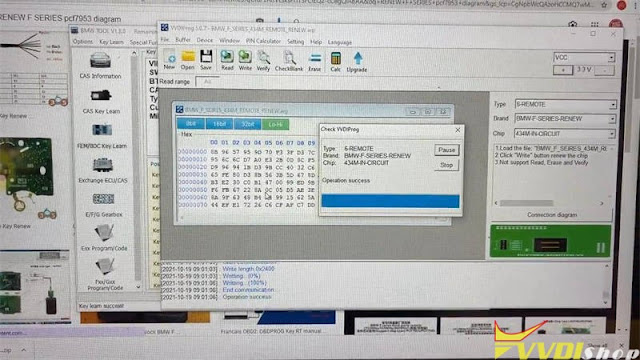 VVDI Prog V5.0.7 Renew BMW F Series PCF79XX Key 6