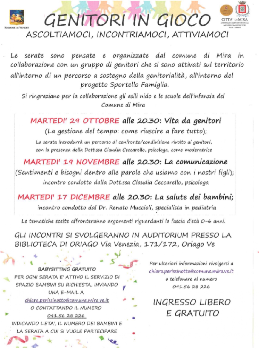 reti di sostegno della Comunità per incontri sicuri