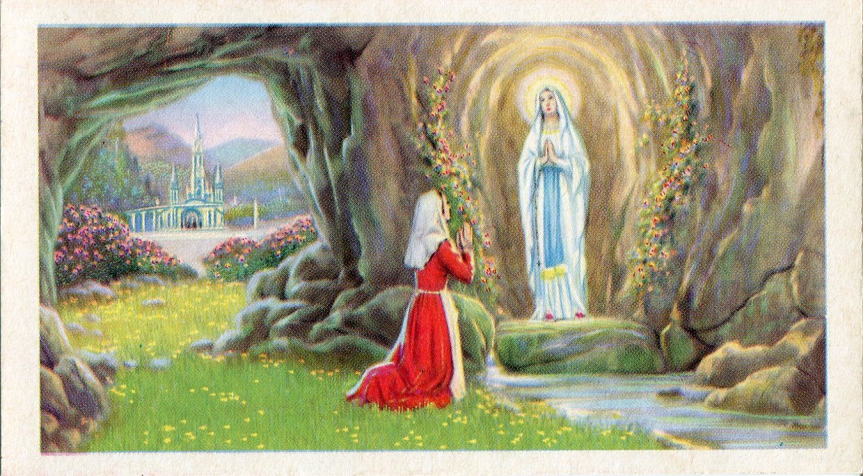 Immaginette Mariane: Beata Vergine Maria di Lourdes