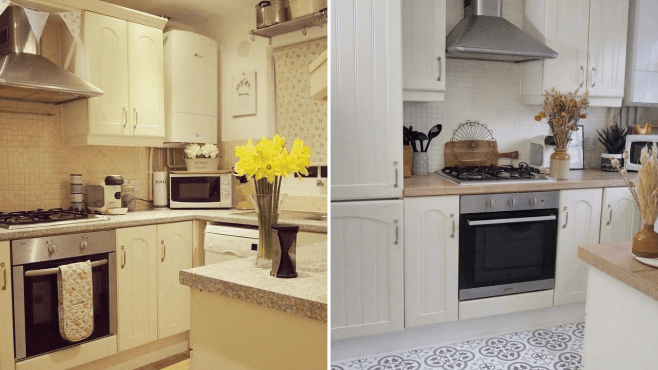 How I painted my kitchen cupboards on a budget