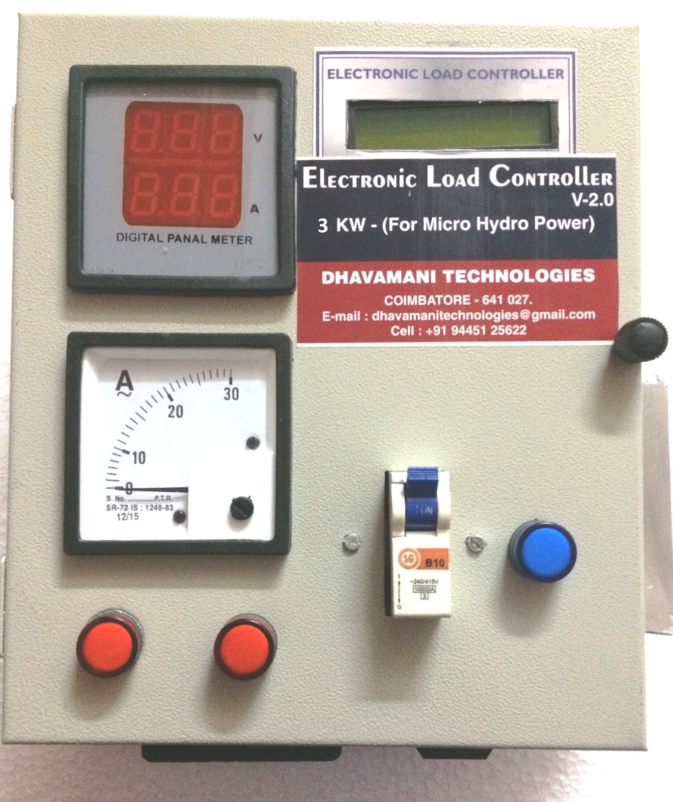 Manufacturers of Electronic Load Controller (E.L.C)(for hydro power