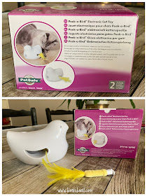 What's In The Box ©BionicBasil® Peek-a-Bird Electronic Cat Toy