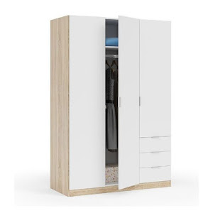 KING-FUR Tủ Quần Áo 120x57x200 cm Màu Oak Woodgrains