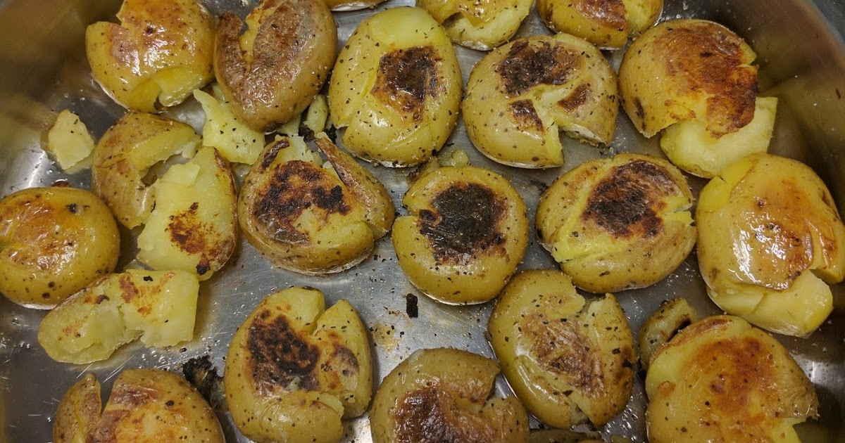 Smashed Potatoes with Dill Sauce Smashed Potatoes with Dill Sauce