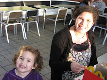 Dani and her niece Kyla at McDonalds
