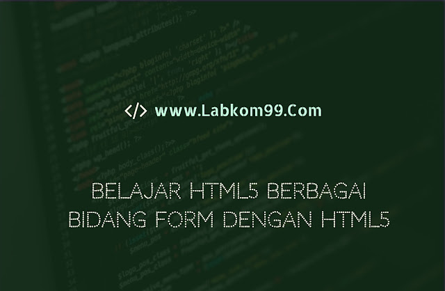 Belajar HTML5 Berbagai Bidang Form Dengan HTML5 Belajar HTML5 Berbagai Bidang Form Dengan HTML5