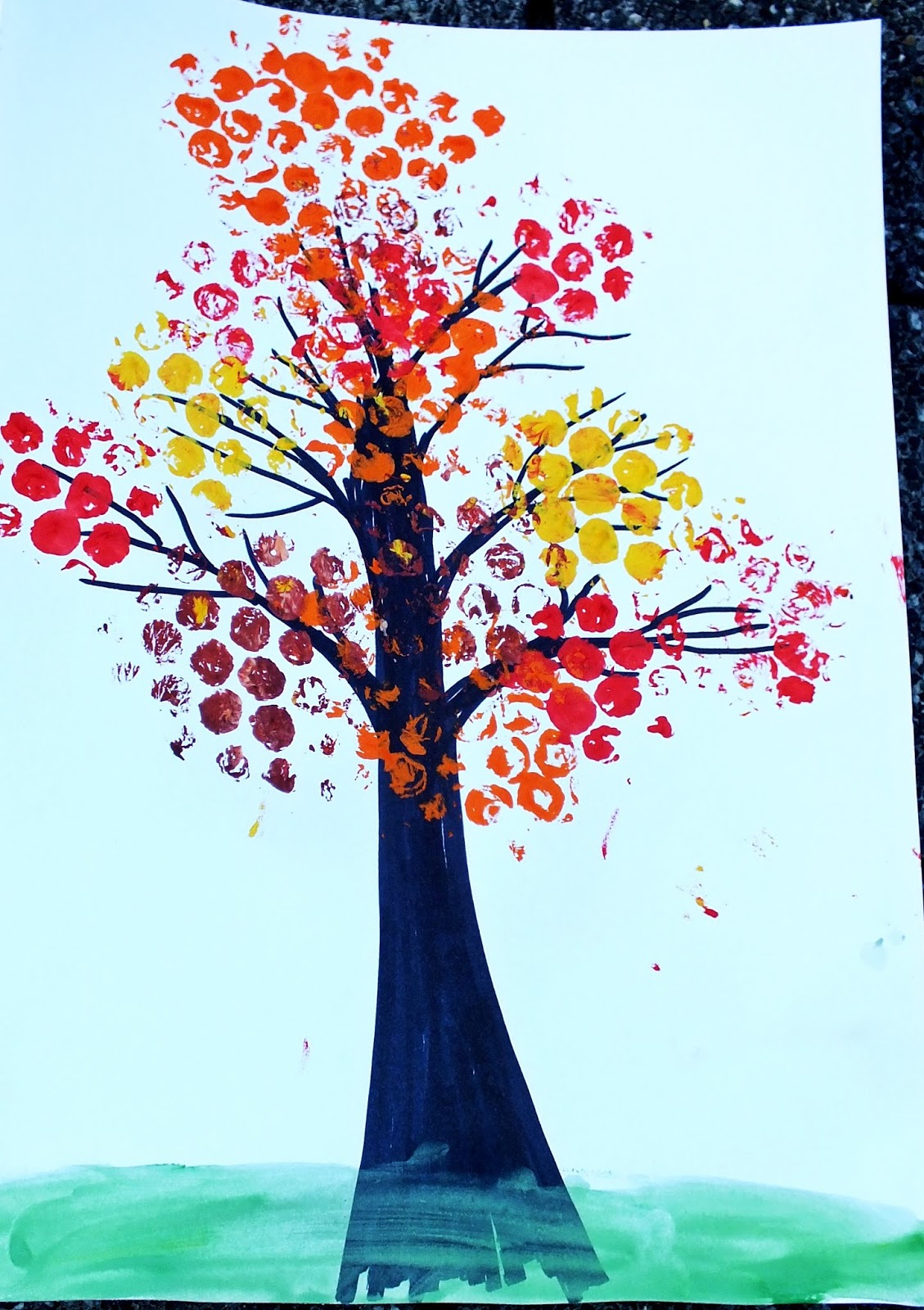 Jesienne Drzewa W Czterech Odslonach Blondynki Kreatywnie