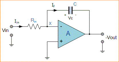 Penguat Integrator Op Amp Belajar Elektronika