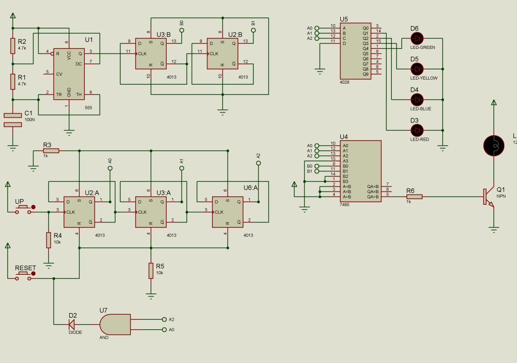 Rangkaian Elektronika Pengatur Terang Lampu LED (Dimmer) Dengan IC Digital Foxify