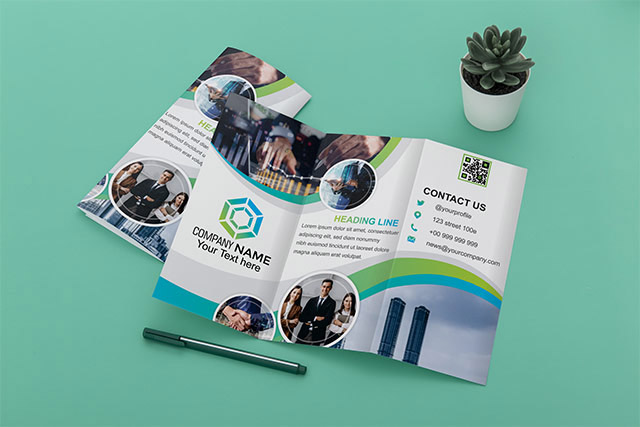 3 Tri-fold Pamphlet Template CorelDraw Design Cdr File Free Download