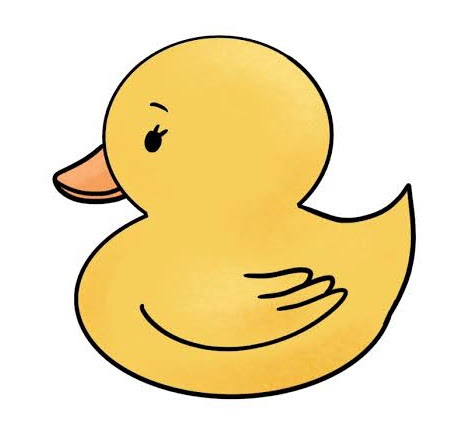 How To Draw A Cute Rubber Ducky - Hamu200