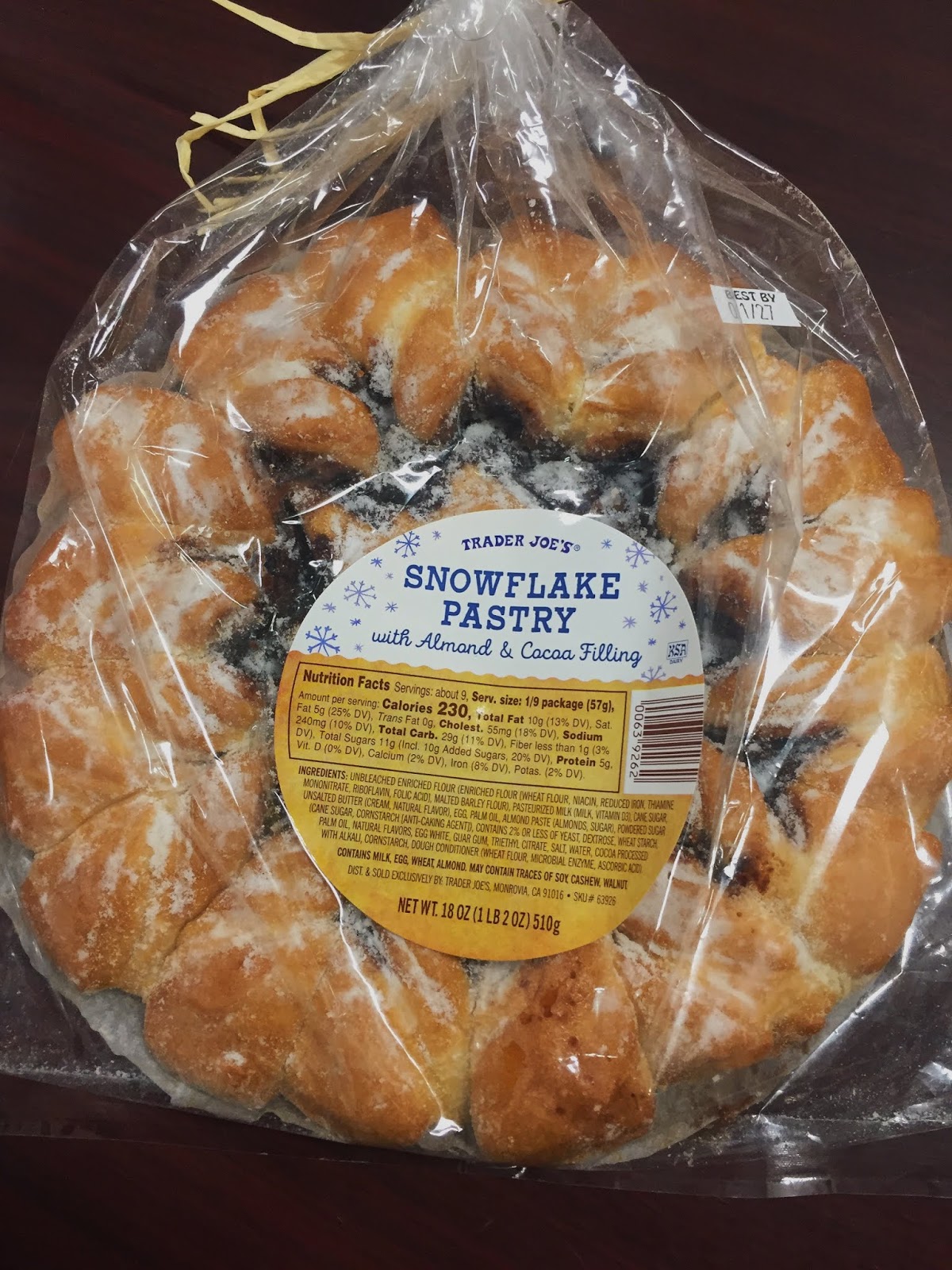 Trader Joe's Snowflake Pastry