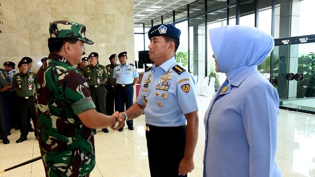Panglima TNI Terima Laporan Kenaikan Pangkat Kasau
