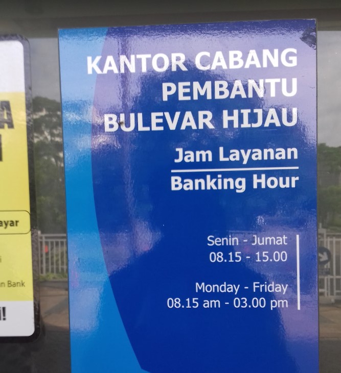 Alamat Bank BCA KCP Bulevar Hijau Bekasi (5210) - Alamat Kantor Bank