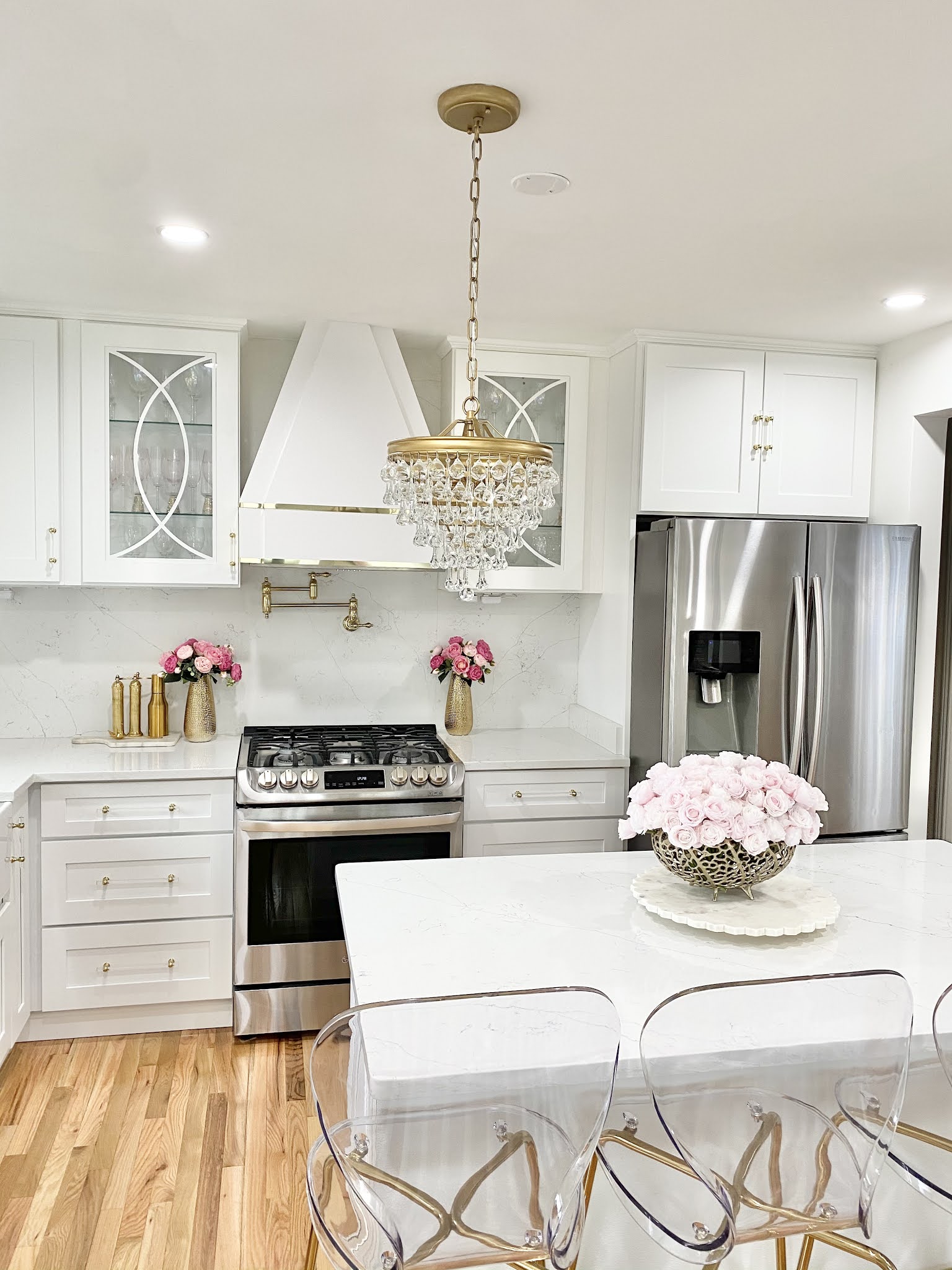 White and Gold Kitchen Reveal — PRETTY TWINKLE DESIGN