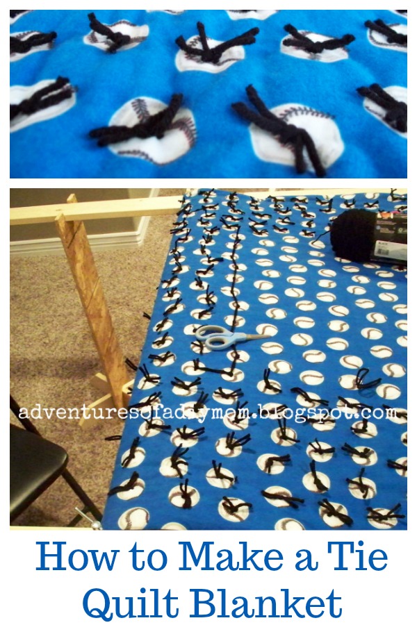 How to Make a 'Tie Quilt' Blanket Adventures of a DIY Mom