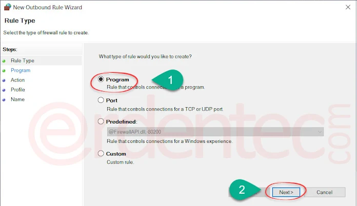 Block an Program to Internet Access