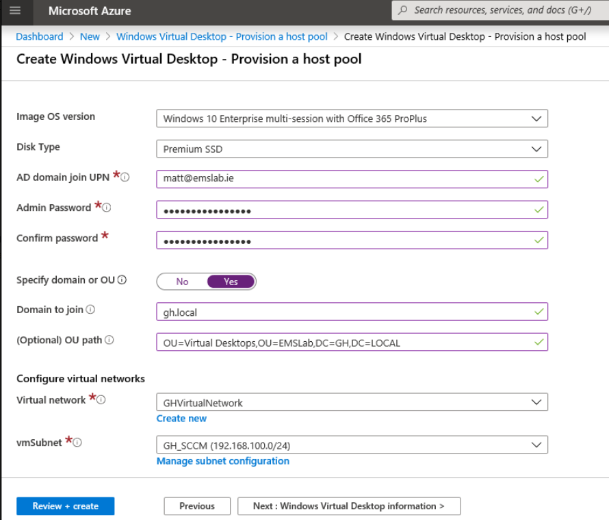 Gerry Hampson Device Management Windows Virtual Desktop AD join