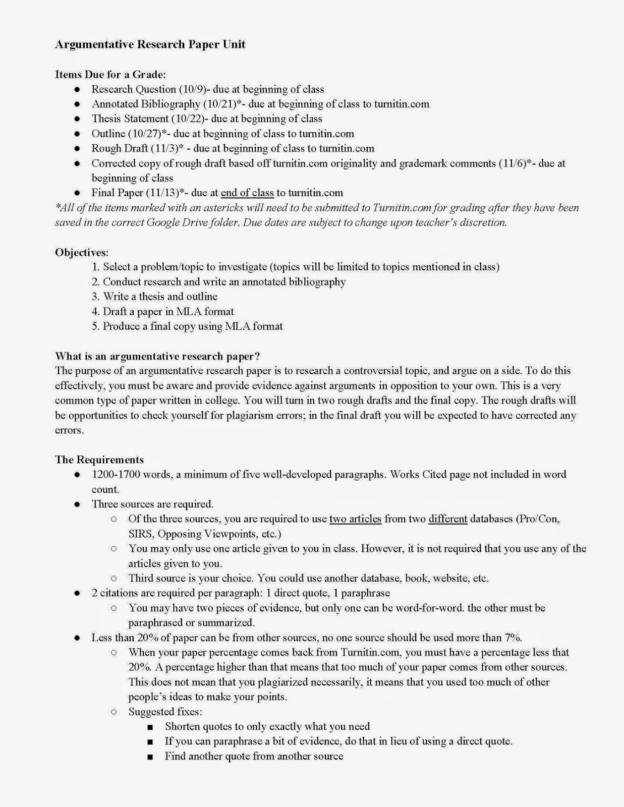 draft an argumentative research essay based on the outline you created in lesson 1