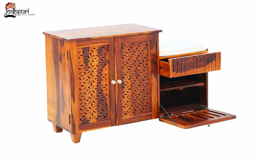 Sheesham Wood Shoe Rack in Bangalore Sheesham Wood Furniture