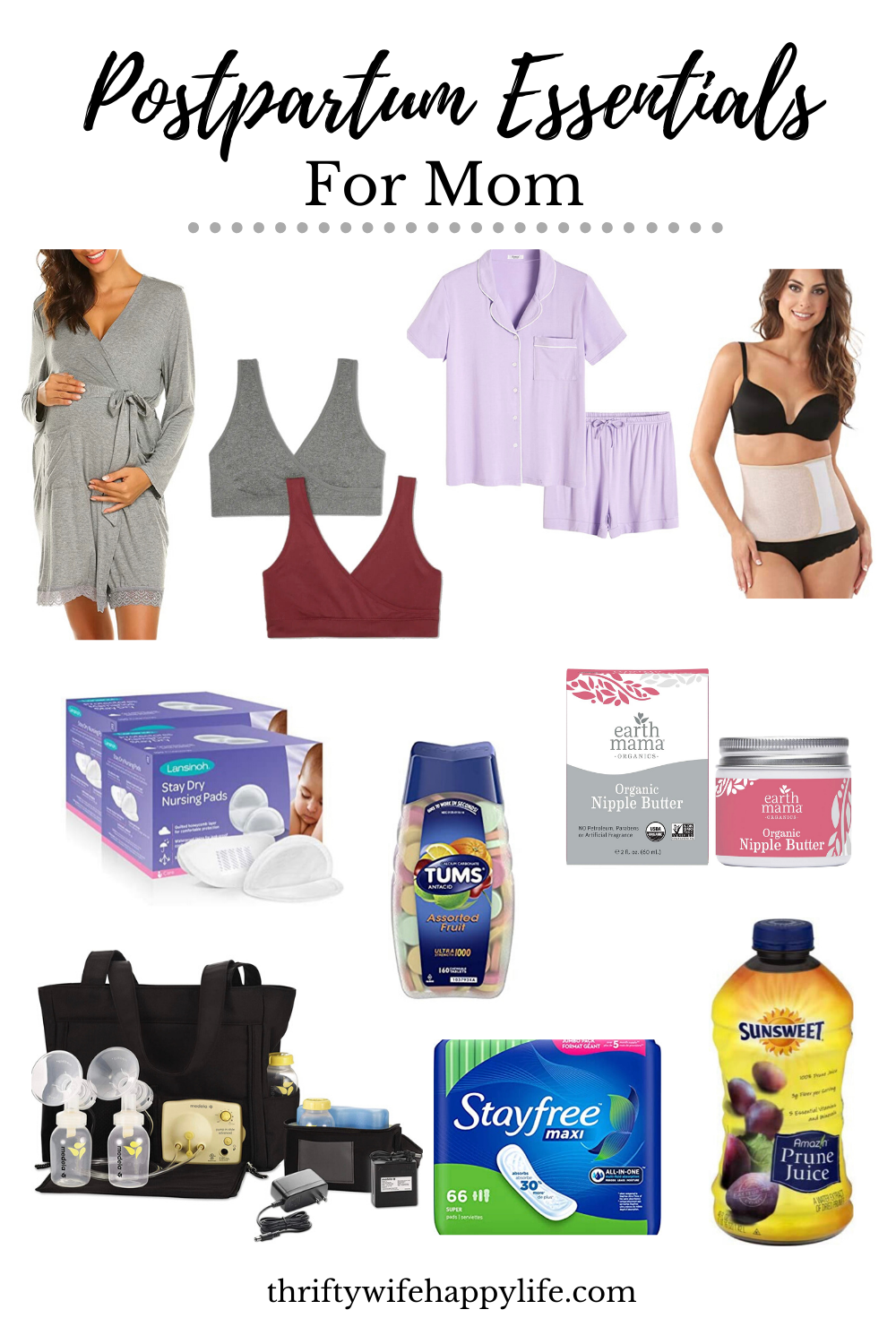 Postpartum Essentials for Mom Thrifty Wife, Happy Life