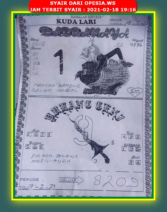 Forum Syair Hongkong 18 Februari 2021 Royal Syair